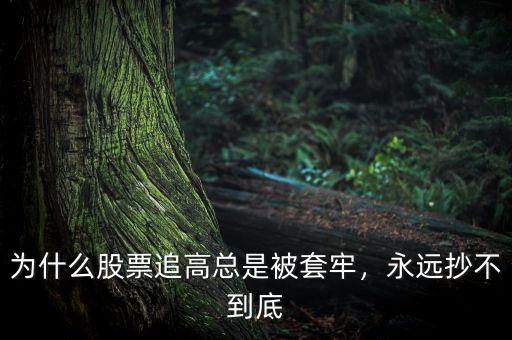 為什么股票追高總是被套牢，永遠(yuǎn)抄不到底