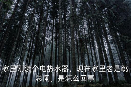家里剛裝個(gè)電熱水器，現(xiàn)在家里老是跳總閘，是怎么回事