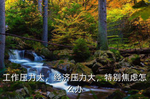 工作壓力大，經(jīng)濟壓力大，特別焦慮怎么辦