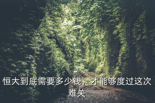 恒大到底借了多少錢,恒大集團破產以后