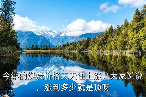 今年的煤炭價格天天往上漲，大家說說，漲到多少就是頂呀