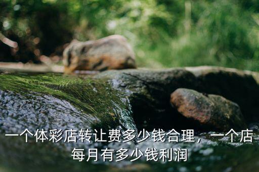 一個體彩店轉(zhuǎn)讓費多少錢合理，一個店每月有多少錢利潤