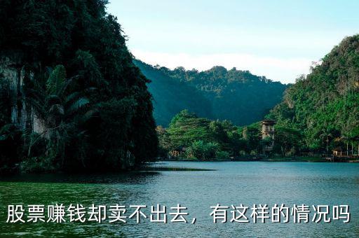 股票賺錢卻賣不出去，有這樣的情況嗎