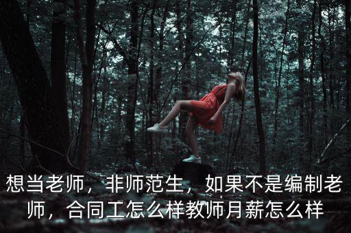 想當(dāng)老師，非師范生，如果不是編制老師，合同工怎么樣教師月薪怎么樣