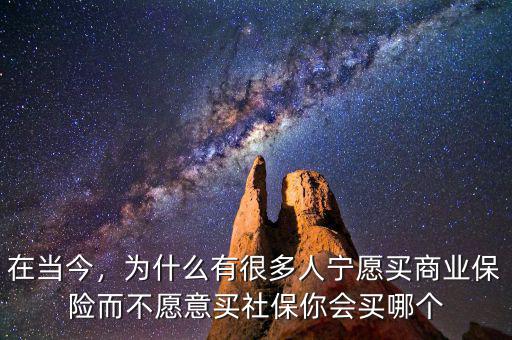 在當今，為什么有很多人寧愿買商業(yè)保險而不愿意買社保你會買哪個