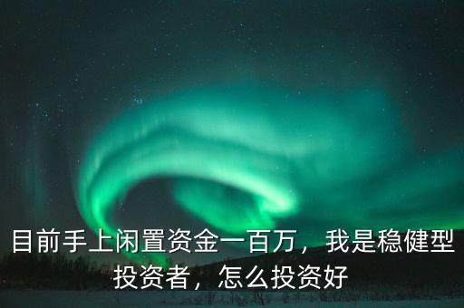 目前手上閑置資金一百萬，我是穩(wěn)健型投資者，怎么投資好