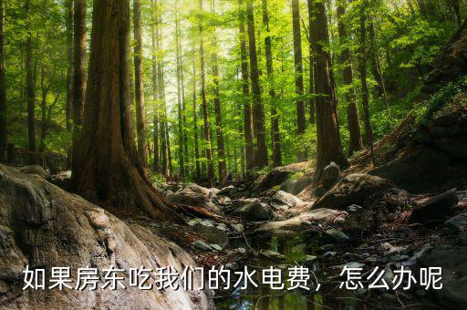 如果房東吃我們的水電費(fèi)，怎么辦呢