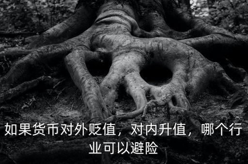 如果貨幣對外貶值，對內(nèi)升值，哪個(gè)行業(yè)可以避險(xiǎn)