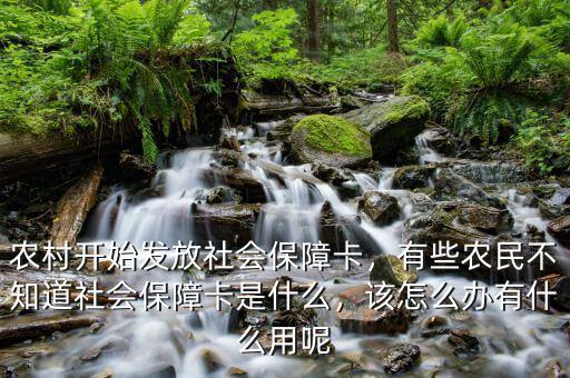 農(nóng)村開始發(fā)放社會(huì)保障卡，有些農(nóng)民不知道社會(huì)保障卡是什么，該怎么辦有什么用呢