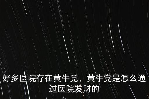 好多醫(yī)院存在黃牛黨，黃牛黨是怎么通過醫(yī)院發(fā)財(cái)?shù)? class=