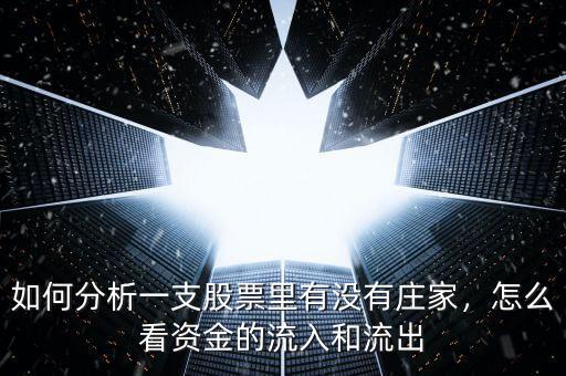 如何分析一支股票里有沒(méi)有莊家，怎么看資金的流入和流出