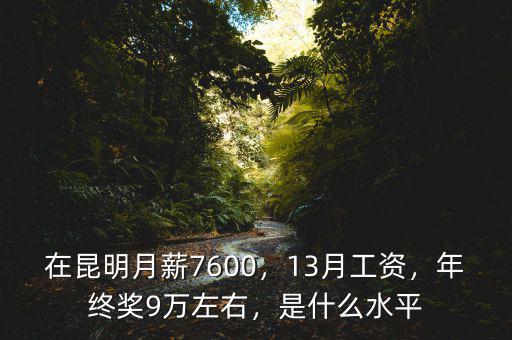在昆明月薪7600，13月工資，年終獎(jiǎng)9萬左右，是什么水平