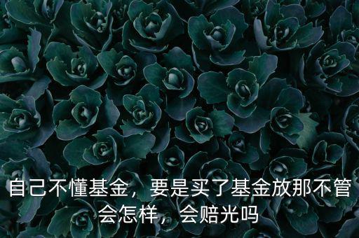 自己不懂基金，要是買了基金放那不管會(huì)怎樣，會(huì)賠光嗎
