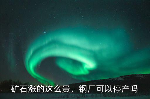 礦石漲的這么貴，鋼廠可以停產(chǎn)嗎