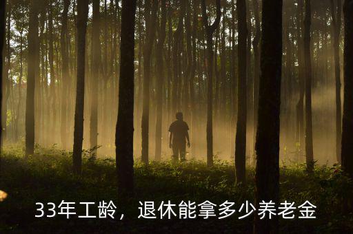 33年工齡，退休能拿多少養(yǎng)老金