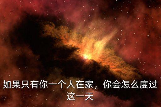 如果只有你一個人在家，你會怎么度過這一天