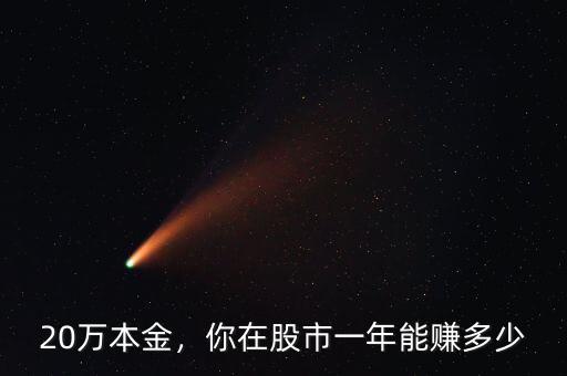 20萬本金，你在股市一年能賺多少