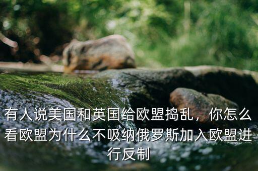 有人說(shuō)美國(guó)和英國(guó)給歐盟搗亂，你怎么看歐盟為什么不吸納俄羅斯加入歐盟進(jìn)行反制