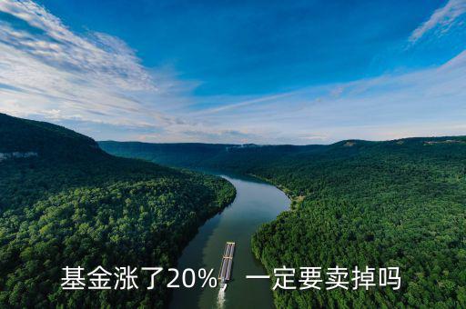 基金漲了20%，一定要賣掉嗎