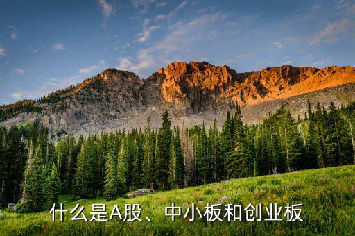 什么是A股、中小板和創(chuàng)業(yè)板