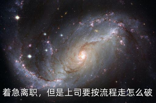 投奔怎么破,但是上司要按流程走。怎么破