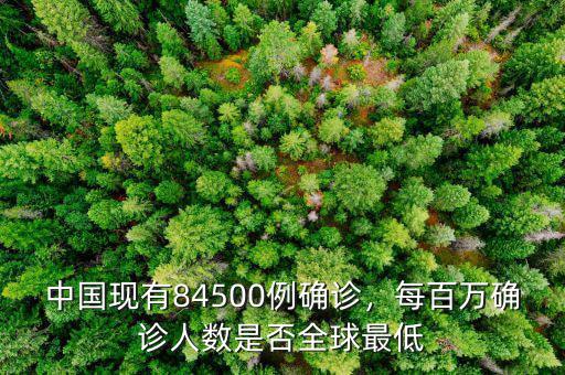 中國現(xiàn)有84500例確診，每百萬確診人數(shù)是否全球最低