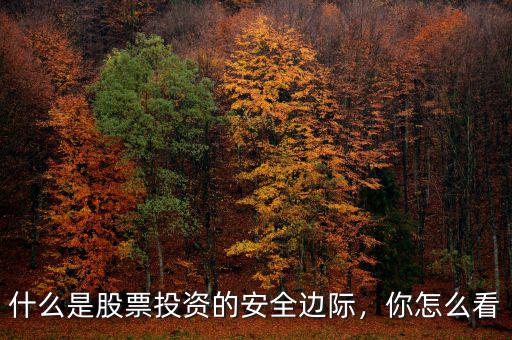 什么是股票投資的安全邊際，你怎么看