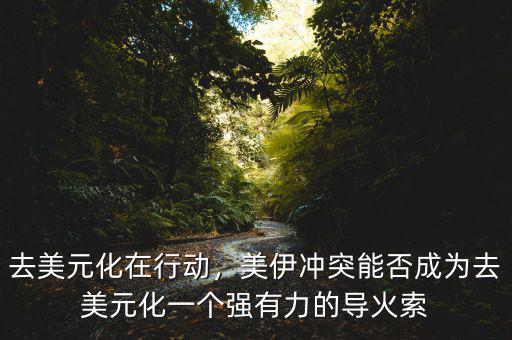 去美元化在行動，美伊沖突能否成為去美元化一個強有力的導火索