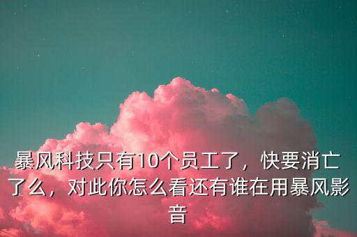 暴風科技只有10個員工了，快要消亡了么，對此你怎么看還有誰在用暴風影音