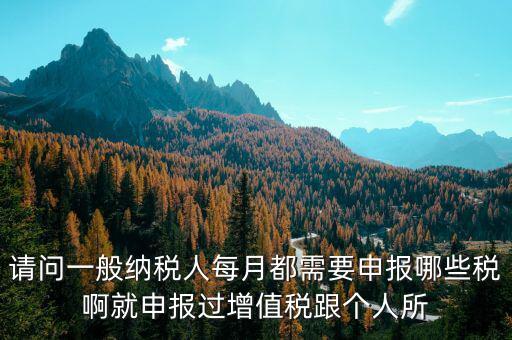 一般納稅人每月必報(bào)什么經(jīng)費(fèi)，一般納稅人每月都需要報(bào)什么稅