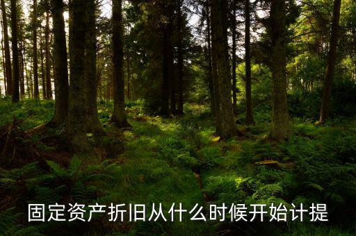 什么時(shí)候開始計(jì)提折舊，固定資產(chǎn)折舊從什么時(shí)候開始計(jì)提
