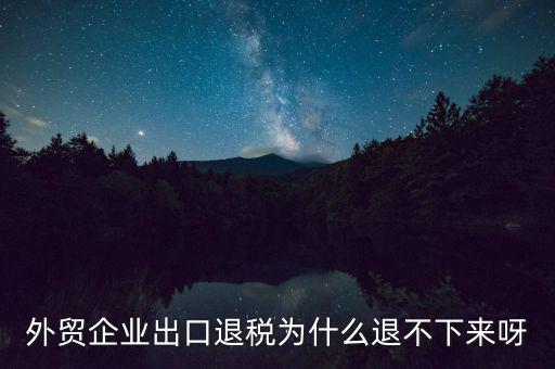 自行車出口退不了稅是什么原因，為什么出口不能退稅
