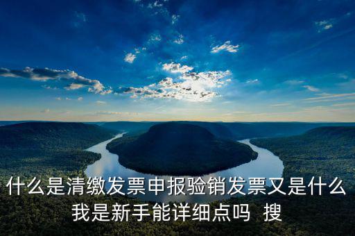 什么是清稅申報，什么叫清稅啊