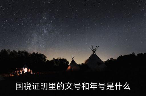 納稅證明文書號指什么，營業(yè)執(zhí)照清稅證明文號是什么