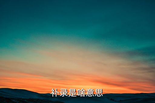 發(fā)票補(bǔ)錄是什么意思，補(bǔ)錄是什么意思
