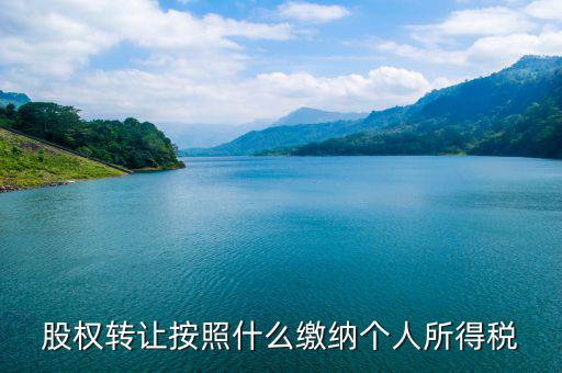 股權(quán)轉(zhuǎn)讓個稅按什么交，股權(quán)轉(zhuǎn)讓個稅怎么交