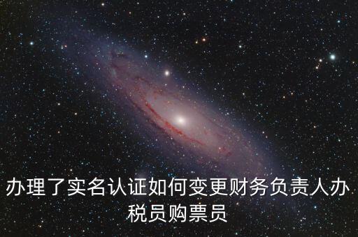 辦稅員在什么網(wǎng)上變更，辦理了實(shí)名認(rèn)證如何變更財(cái)務(wù)負(fù)責(zé)人辦稅員購(gòu)票員