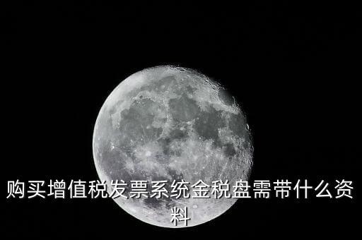 購(gòu)買(mǎi)增值稅發(fā)票系統(tǒng)金稅盤(pán)需帶什么資料