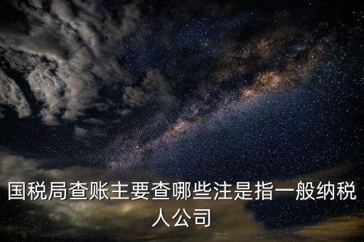 一般納稅人國稅都查什么呀，申請一般納稅人稅務(wù)局要過來看看都看什么