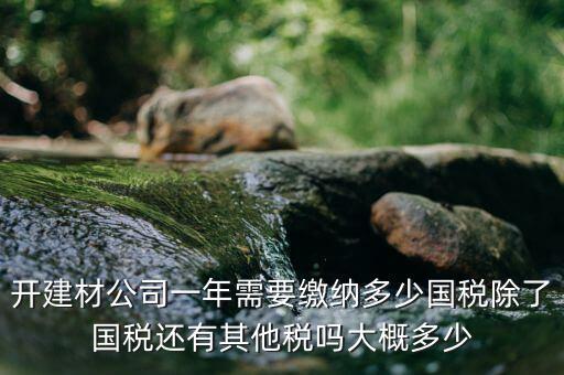 建材生產(chǎn)公司交什么稅，建材業(yè)個(gè)體戶要交什么稅