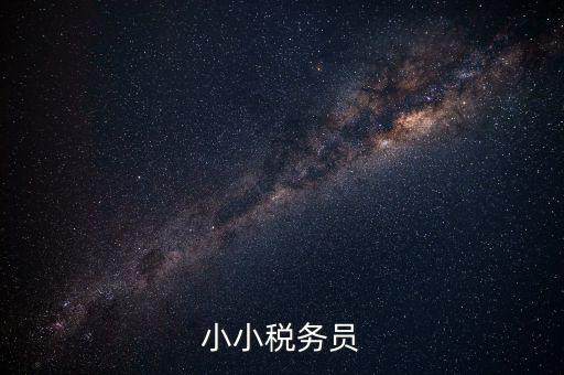 小小稅宣員是什么意思，小小稅務(wù)員