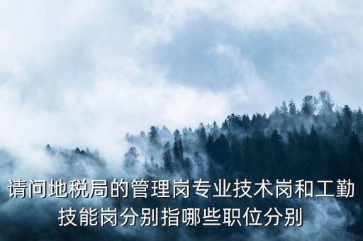 請(qǐng)問(wèn)地稅局的管理崗專(zhuān)業(yè)技術(shù)崗和工勤技能崗分別指哪些職位分別