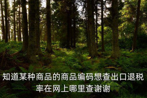 什么網(wǎng)站能查到退稅率，有沒(méi)有查詢出口退稅率的網(wǎng)址