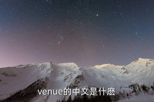 epevenue是什么，Venue是什么意思
