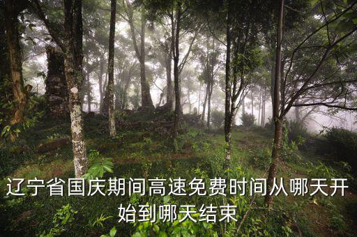 遼寧省河道費免征到什么時候，遼寧節(jié)假日高速免費什么時候開始