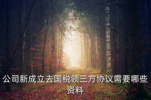 稅務簽三方協(xié)議需要帶什么，公司新成立去國稅領三方協(xié)議需要哪些資料