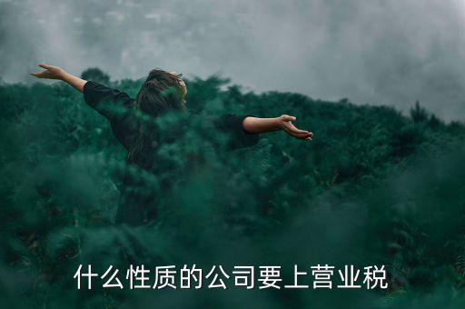 什么類型的企業(yè)需要交納營(yíng)業(yè)稅，什么樣的企業(yè)應(yīng)繳營(yíng)業(yè)稅
