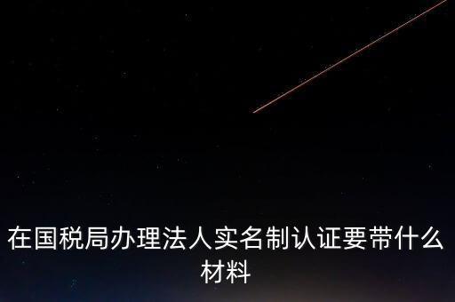 辦理實(shí)名辦稅需要什么資料，在國(guó)稅局辦理法人實(shí)名制認(rèn)證要帶什么材料