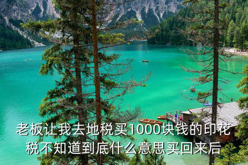 地稅印花稅什么意思，印花稅是什么意思
