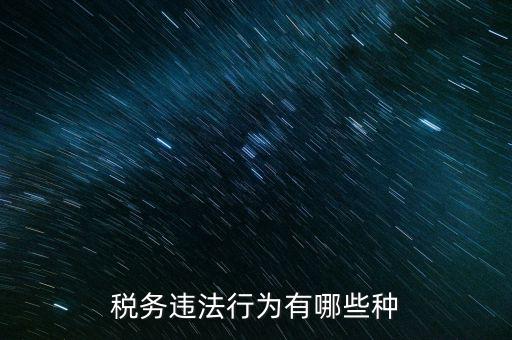 虛假欠稅包括什么，稅務違法行為有哪些種